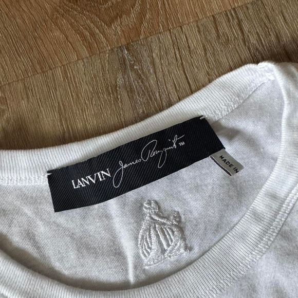 Lanvin White Regular‎ Rosenquist T-Shirt Size XS - Picture 7 of 7